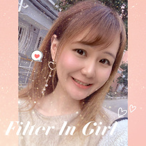 There are filters fairy earrings that are worn every day blingbling love rhinestones tassel girl earrings earrings