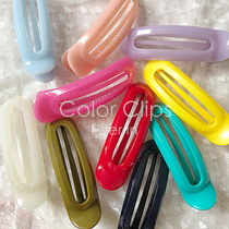 With filter｜Three Korean new ins candy color large hollow hair clips lat*ice kas