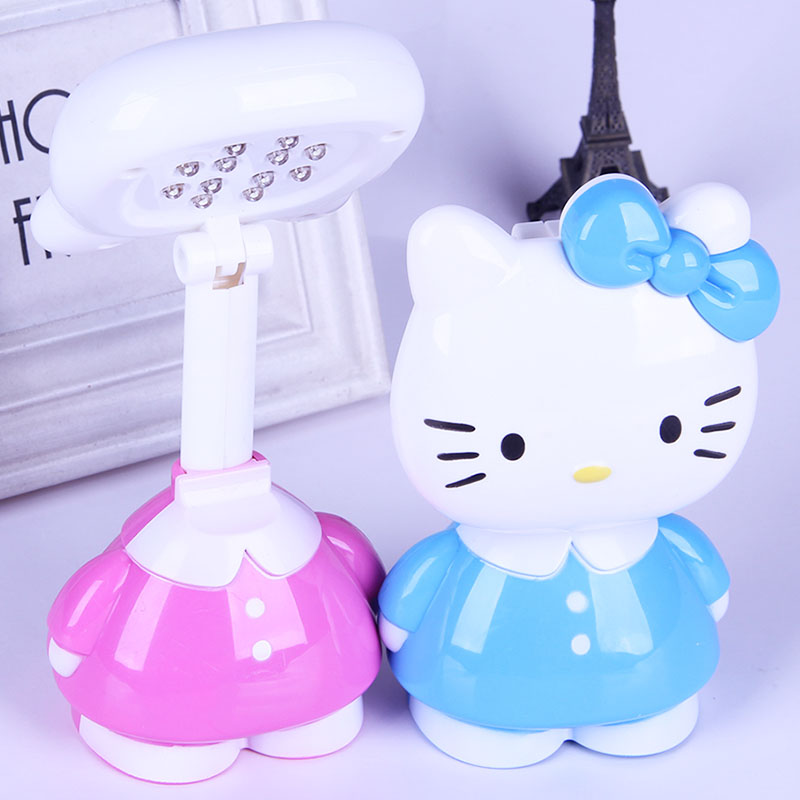 Bedroom bed head energy-saving eye protection learning lamp Rechargeable mini night light Desk cartoon LED small table lamp