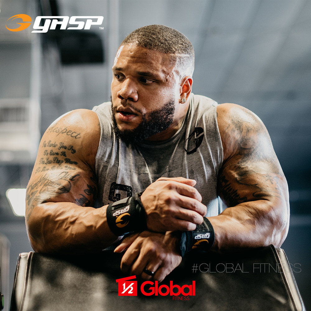 GASP BB WRIST WRAPS Strength Training Wrist Guards Rugged Tough Guy Handsome Support