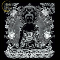 Self-painting Donka Buddha sketching the golden diy Tangkha pasta painted hand-painted and painted (painted world)