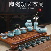 Purple Sand Hand Painted Kongfu Tea Suit LOGO Laser Engraving Company Event Gift Shop Opening Companion Gift Shop