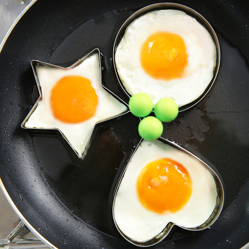 Kitchen household stainless steel omelette mold non-stick heart-shaped egg grinder love bento omelette pancake model