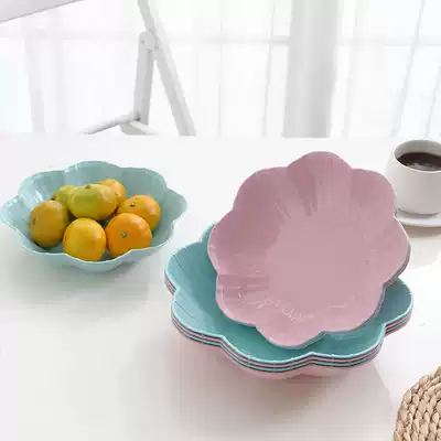 Creative fruit plate Plastic candy plate Living room modern melon seed fruit basin Snack fruit box household fruit basket dried fruit plate