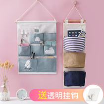 Cashier bag Hanging bag Wall hanging fabric Divine Instrumental suspended door rear hanging pockets Bag bag Socks Wardrobe Dorm Room Storage Bag