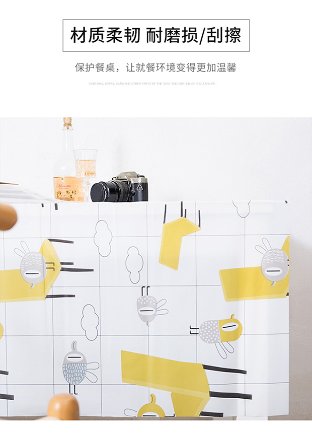 Khăn trải bàn không thấm nước chống dầu chống bỏng gia dụng khăn trải bàn dùng một lần hàng phim hoạt hình nhỏ bàn cà phê hình chữ nhật chiếu bảng mat tươi - Khăn trải bàn mẫu khăn trải bàn đám cưới đẹp