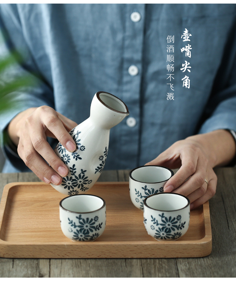 Sake Cup Sake Nồi Nhỏ Gốm Phong Lan Hộ Gia Đình Cup Wine Glass Wine Cellar Rượu Vang Dispenser Rượu Vang Trắng Cup