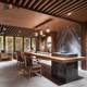 Neues chinesisches Holz-Esstisch und Stuhlkombination moderner chinesischer leichter Luxus Marmor Großer Runde Tisch Hotel Clubmöbel