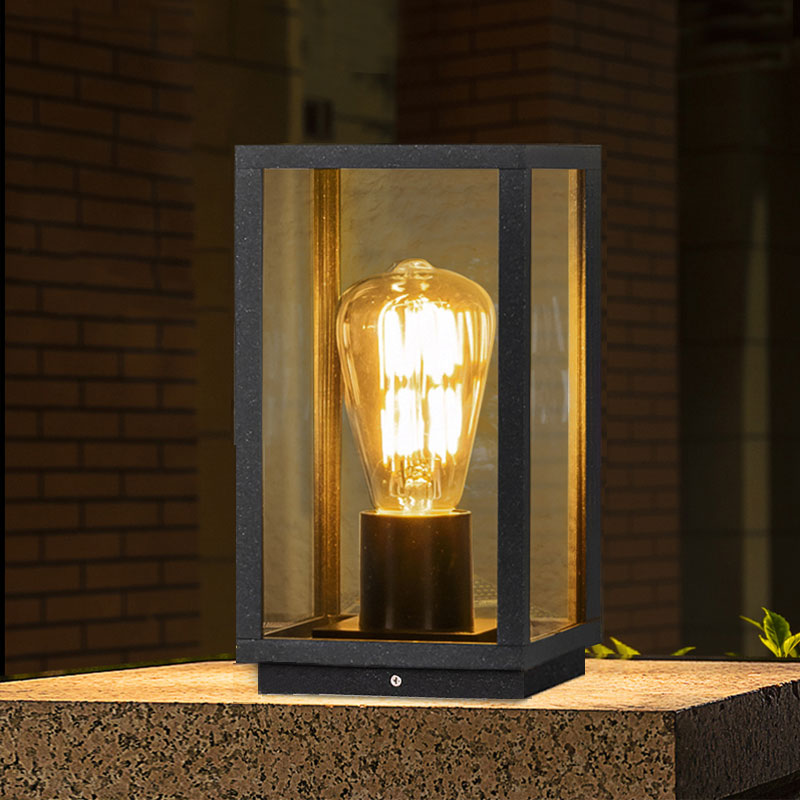 Outdoor pillar lamp led waterproof simple door pillar lamp villa household waterproof wall lamp park landscape pillar lamp