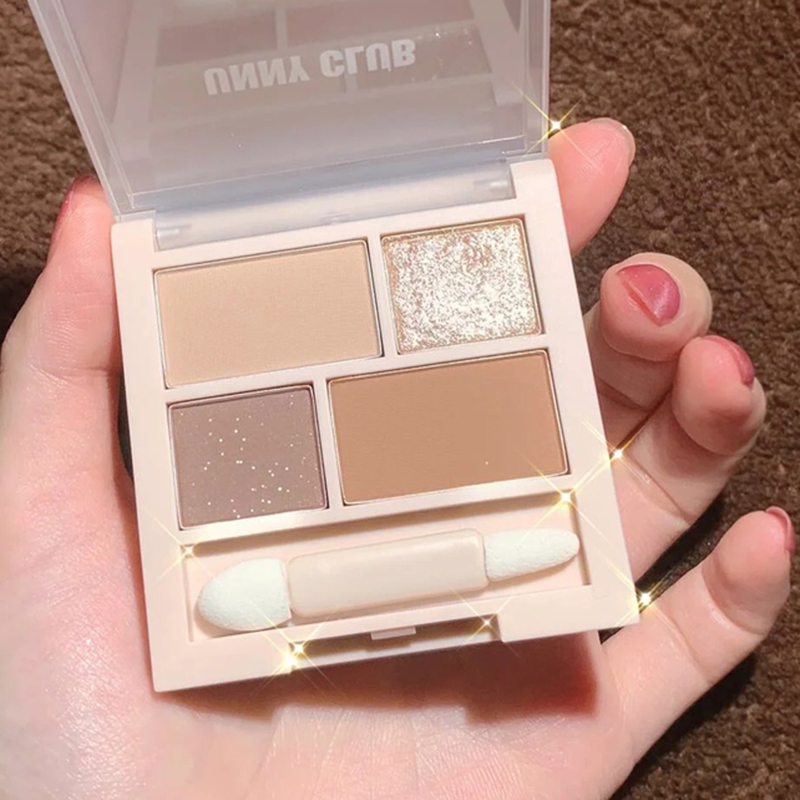 unny eye shadow disc 01 bulls flat substitute four color earth color matt flash powder student small crowdbrand official flagship store