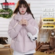 Fashionable barn style hooded windproof and warm duck down jacket