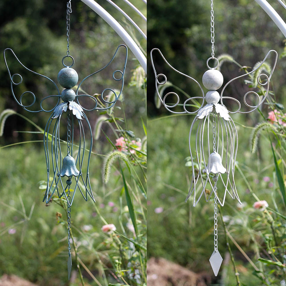 Foreign Trade Export Iron Art Angel Fengbell Garden Hanging Garden Retro-made Old Decoration American Country