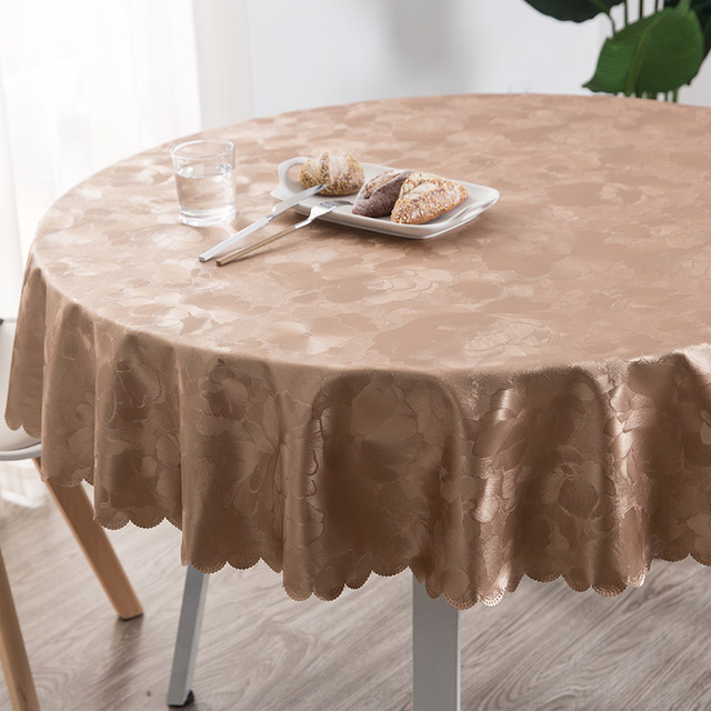 ແບບເອີຣົບກັນນ້ໍາ, ກັນນ້ໍາ, ຕ້ານ scalding, ບໍ່ຕ້ອງລ້າງ tablecloth, ຮ້ານອາຫານໂຮງແຮມເຮືອນ round tablecloth ຂະຫນາດໃຫຍ່ round tablecloth fabric