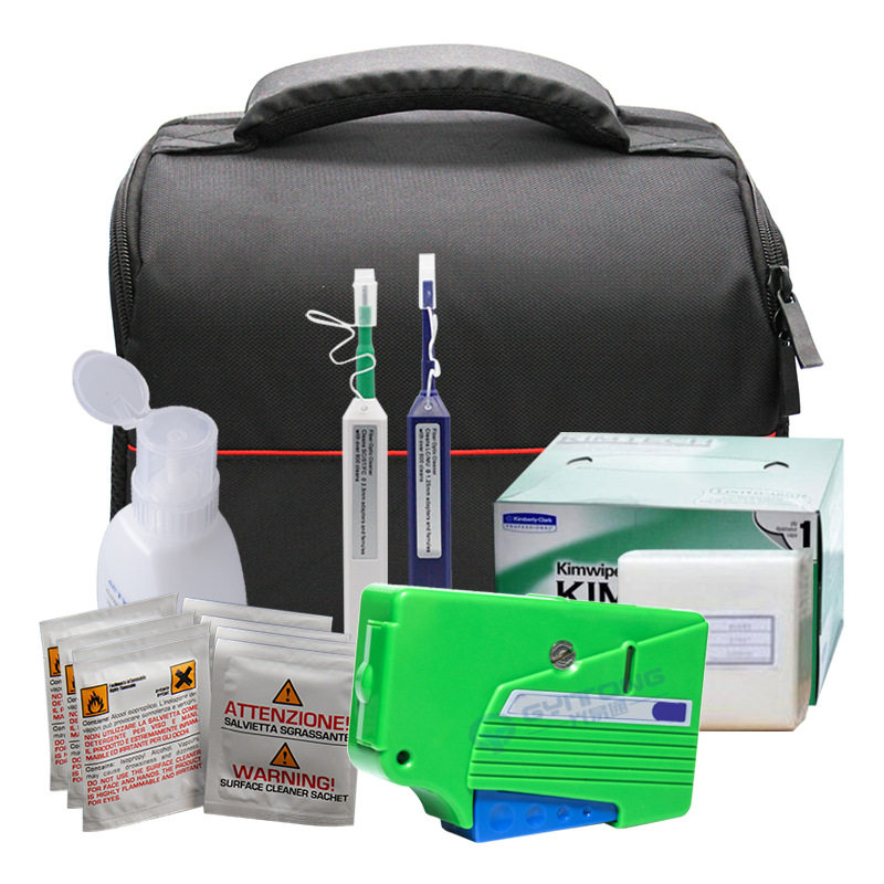 Optical fiber optic fiber cleaning kit kit fiber construction tool cleaning cover set fiber cleaning box cleaning pen