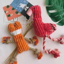 Dog Plush Toys Sound Toys Interactive Biting Rope Toys Dog Plush Educational Accompanying Toys Teddy Supplies