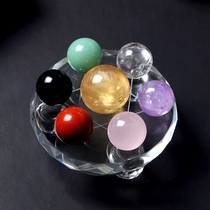 Noisy 7nows) citrine amethyst powder Tung Ling Jade White Crystal obsidian seven-star array