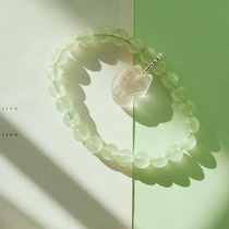 Noisy 7nows) grapevine with Mozambique pink crystal Little Fox bracelet female candy color