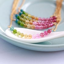 Noisy 7nows | Rainbow-like good mood * candy color tourmaline smile necklace girl