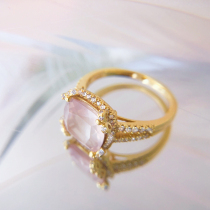 Haunted Witch Shop 7nows｜Spring Love Song * Pink crystal Mosan Diamond ring