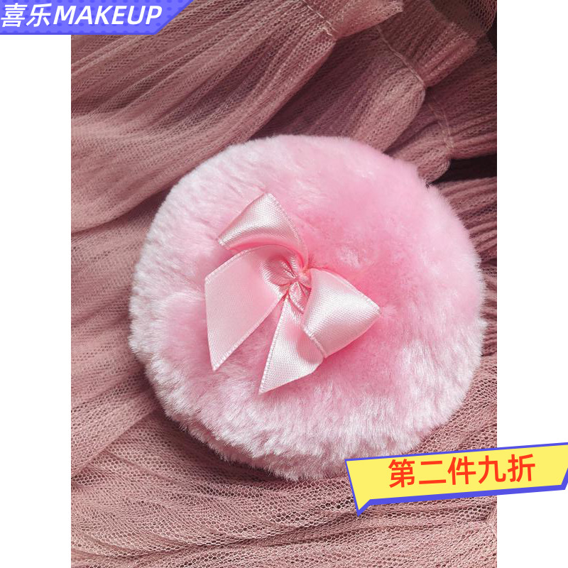 Powder girls baby can use a powder powder to powder the large 9 cm butterfly bow to powder and powder the flash