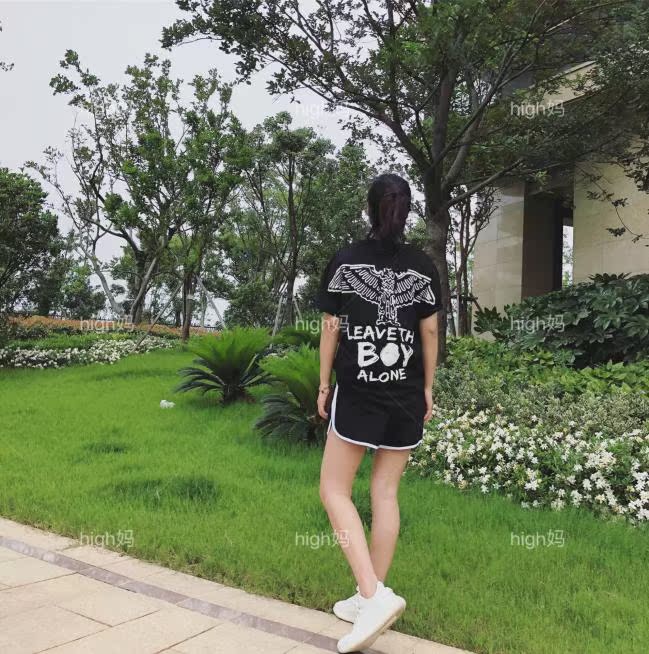 Mẹ cao gia đình trang bị ngắn tay T-Shirt 2018 mùa hè mới in lớn gia đình lỏng lẻo ba gia đình nhà triều