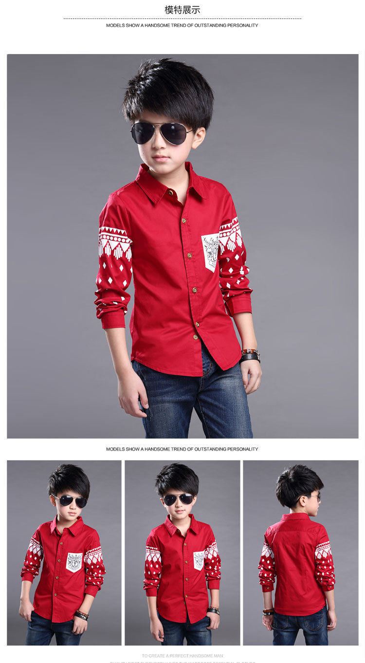 Chemise garcon à manche longue - Ref 2073812 Image 10