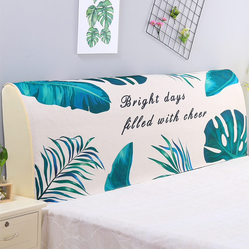 Full bag headboard headboard headliner cover dust cover 1 5m bed 1 8m bed minimalist modern soft bag European-style solid wood protective sleeve