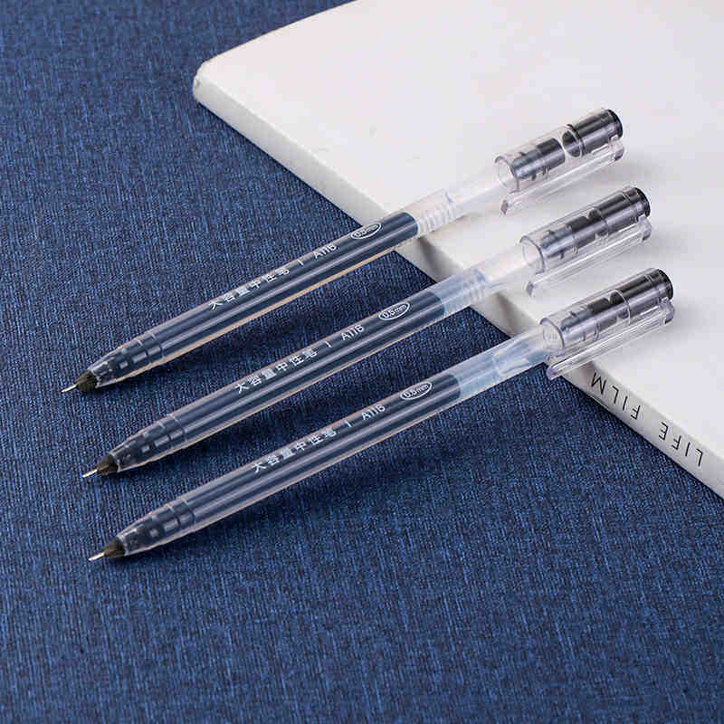 Powerful A116 large-capacity giant can write full-needle neutral pen black red blue 0 5 student office water pen signature pen