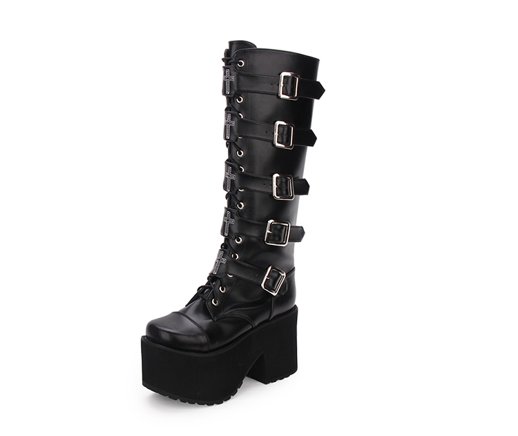 Punk Gothic Lolita Platform High Boots (LK01)