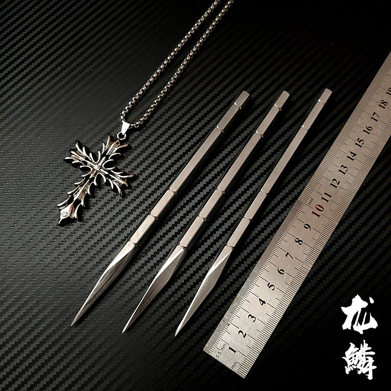 19cm22cm Dragon scale steel flying needle dart dark device Flying needle dark device practice Xiangyu flow Flying needle Tea needle Xiao Li Flying needle