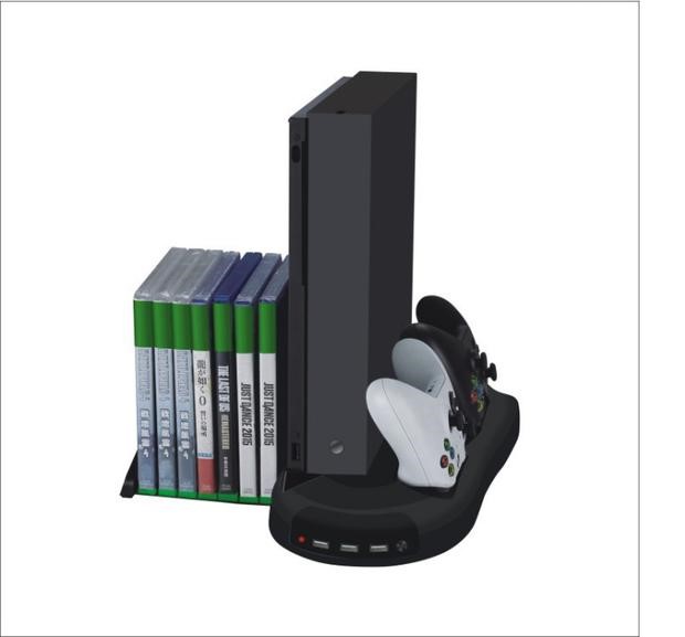 DN new Scorpio xbox one x mainframe khung thẳng đứng Máy chủ Scorpio làm mát dọc - PS kết hợp cáp baseus