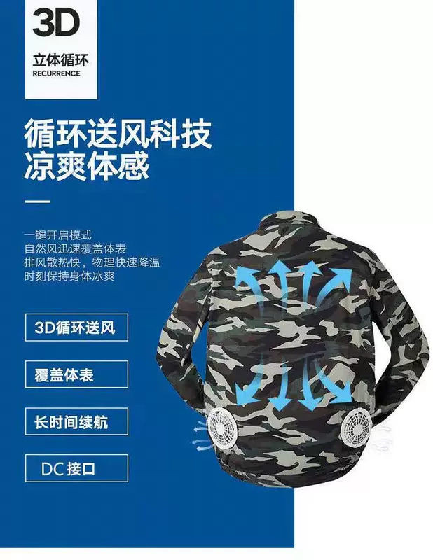 Làm mát mùa hè điều hòa không khí quần áo nam công sở quần áo làm lạnh có quạt bông sạc bảo hộ lao động quần áo thợ hàn công nhân quan ao bhld áo bảo hộ công nhân