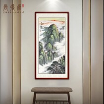 Taishan Sunrise Landscape Painting Hand-painted Country Painting Real Trail Entrance Hygguan Decoration Painting Corridor Aisle Vertical version Xu Dongsheng