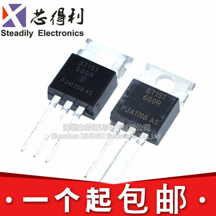 New straight-plug unidirectional semiconductor control rectifier thyristor BT151-500R 600R 800R 800R TO-220