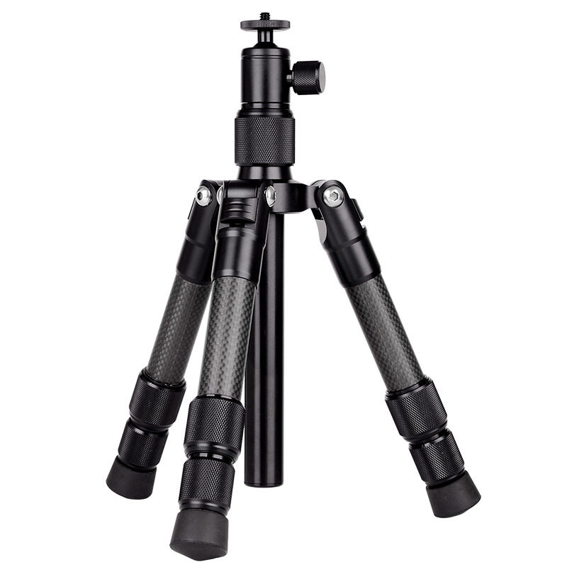 Xiletu XBT223C Desktop Portable Carbon Fiber Tripod Live Bracket Micro-Single-Eye Camera Reverse Camera Mobile Phone Holder