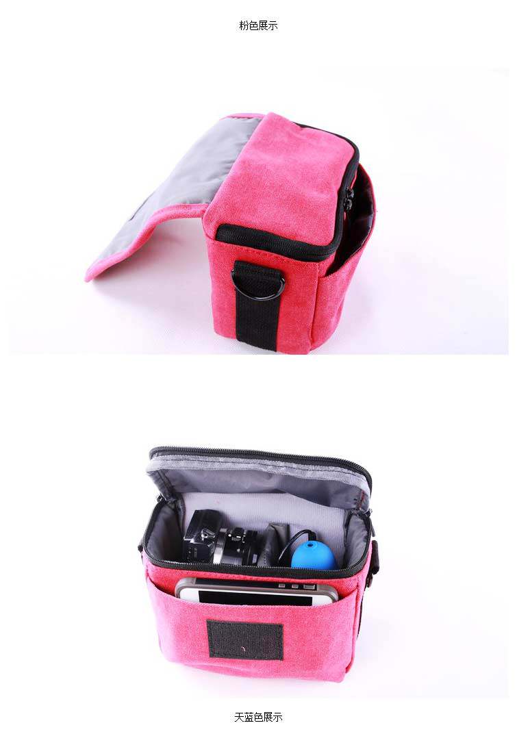 Canvas photography bag suitable for Fuji X70 XA10 XA20 X-100T XT2 XT10 Micro single-eye camera shoulder camera bag