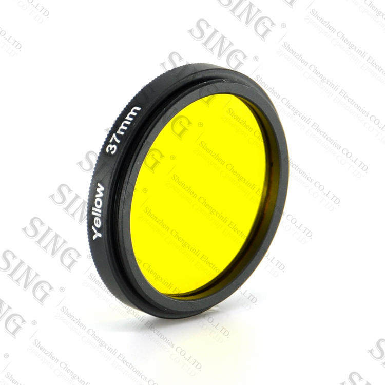 37mm Yellow Filter Camera Digital Filter Monocular Filter Panchromatic Filter Color Filter Yellow
