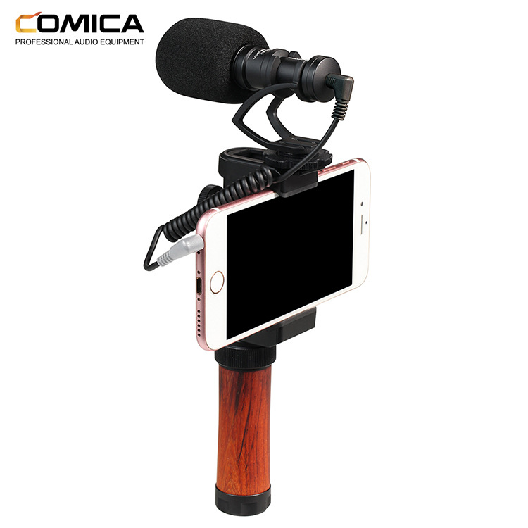 COMICA Section VM10II Mini Gun Style Microphone Vlog Cell Phone Micro Single Eye Camera Counter Videography Sound Recorder