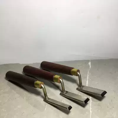 High foot shovel knife gooseneck shovel woodworking fine high foot trimming tool scraping tool white steel special shaped shovel knife