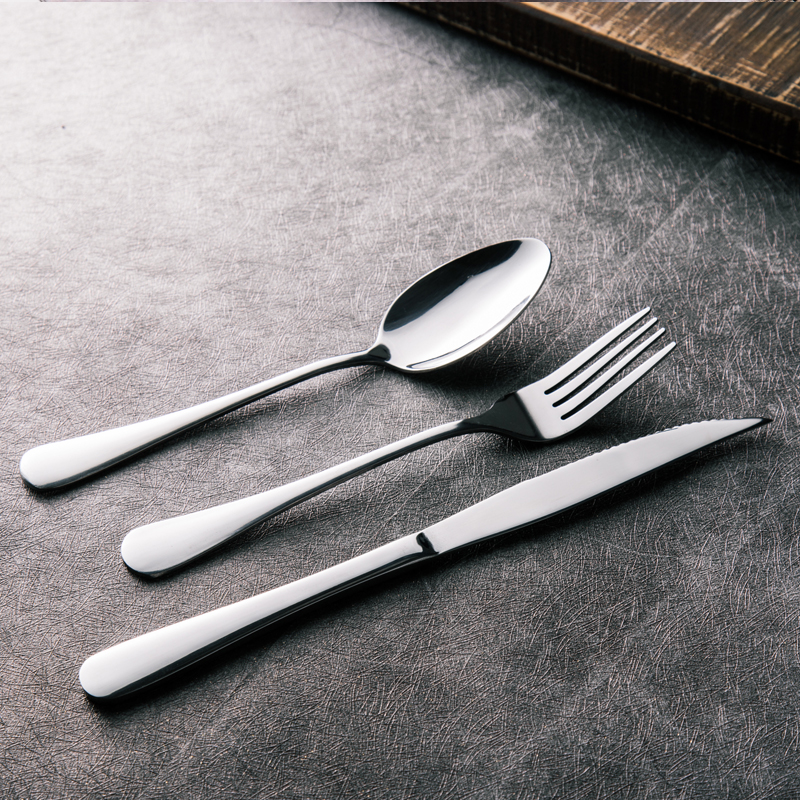 Western Dining Cutlery Steak Knife Fork Spoon Home Ins Wind Eurostyle Dessert Fruit Fork Cake Stainless Steel Spoon