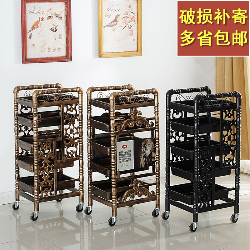 Hair salon trolley Hair salon bar car Hair tool car Multi-function dyeing and ironing storage cabinet special mobile cart