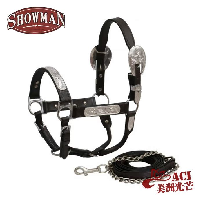 US imports Showman horse to show nickel silver decorated horse cage head Americas shine 161126