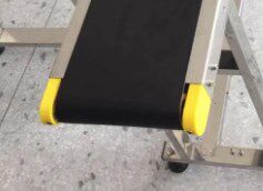 Yellow Grey Plastic Drum Tensioning Seat Spray Code Conveyor Roller Rack Assembly Line Accessory Tensioning Seat