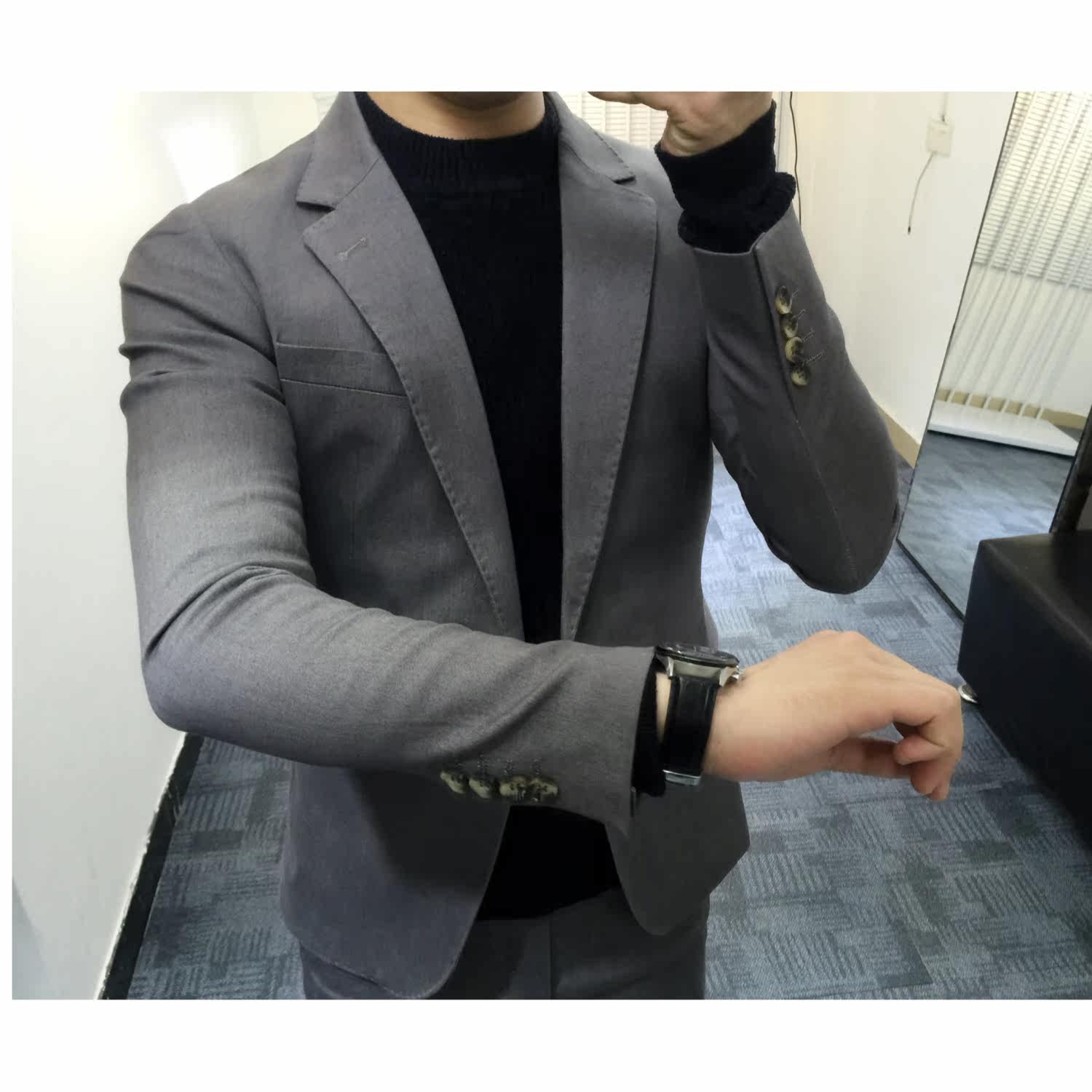 Costume homme en coton pour automne - Ref 1553875 Image 14