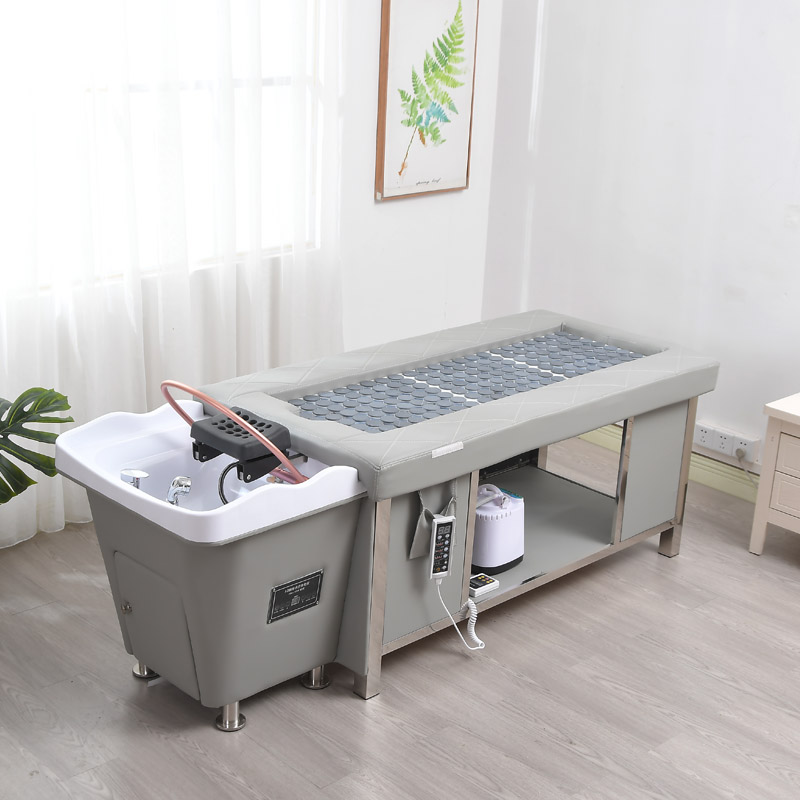 Multifunctional smoke-free moxibustion head therapy integrated bed fumigation massage perspiration Sweat Steam Shampoo Circular Hairdresshop Beauty Salon