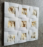 Кристально-белый изогнутый + золотая натуральная поверхность