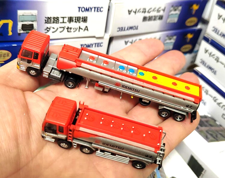 Модель машины tomytec㊣1：150n比例 出光油罐车槽车 2款套装组合b