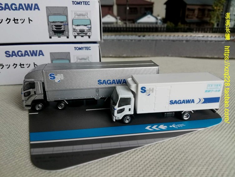 Модель машины tomytec㊣ n型 1:150冷冻冷藏运输卡车 krs group 佐川急便  dhl