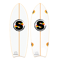 Snow flying SNOWFAVOR land surfing skateboarding men and women walking street All Maple White