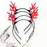 Рождественские рога Hoop Hoop Трехмерные рога обнажены, чтобы продавать милые рога, зажим для волос, маленький оленя, мастерство туристическое мастерство